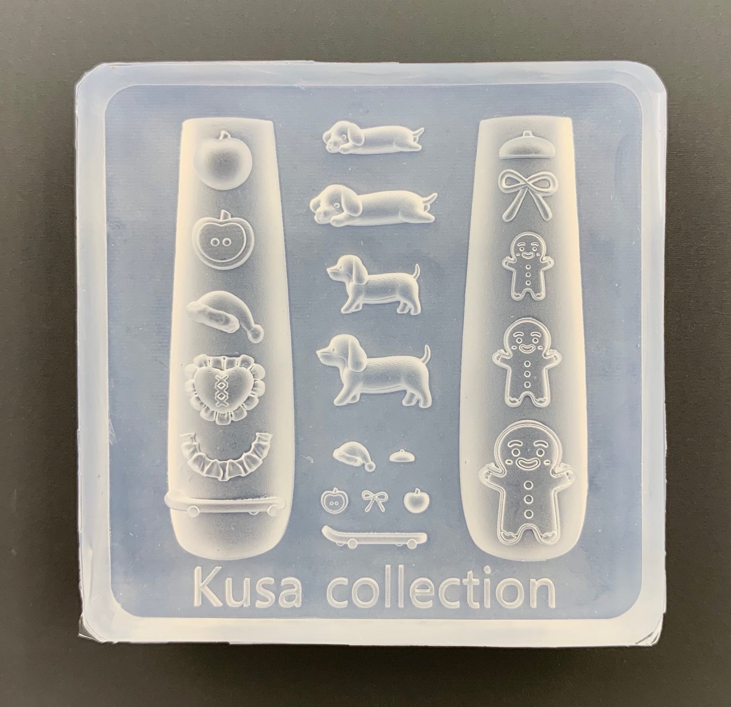 Skateboard Doggy pattern Mold-DIY Resin Nail Art (KCM1100S113)